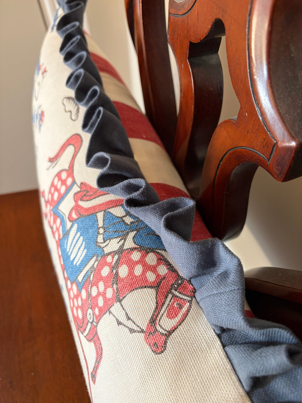 Titley & Marr Red & Blue cushion