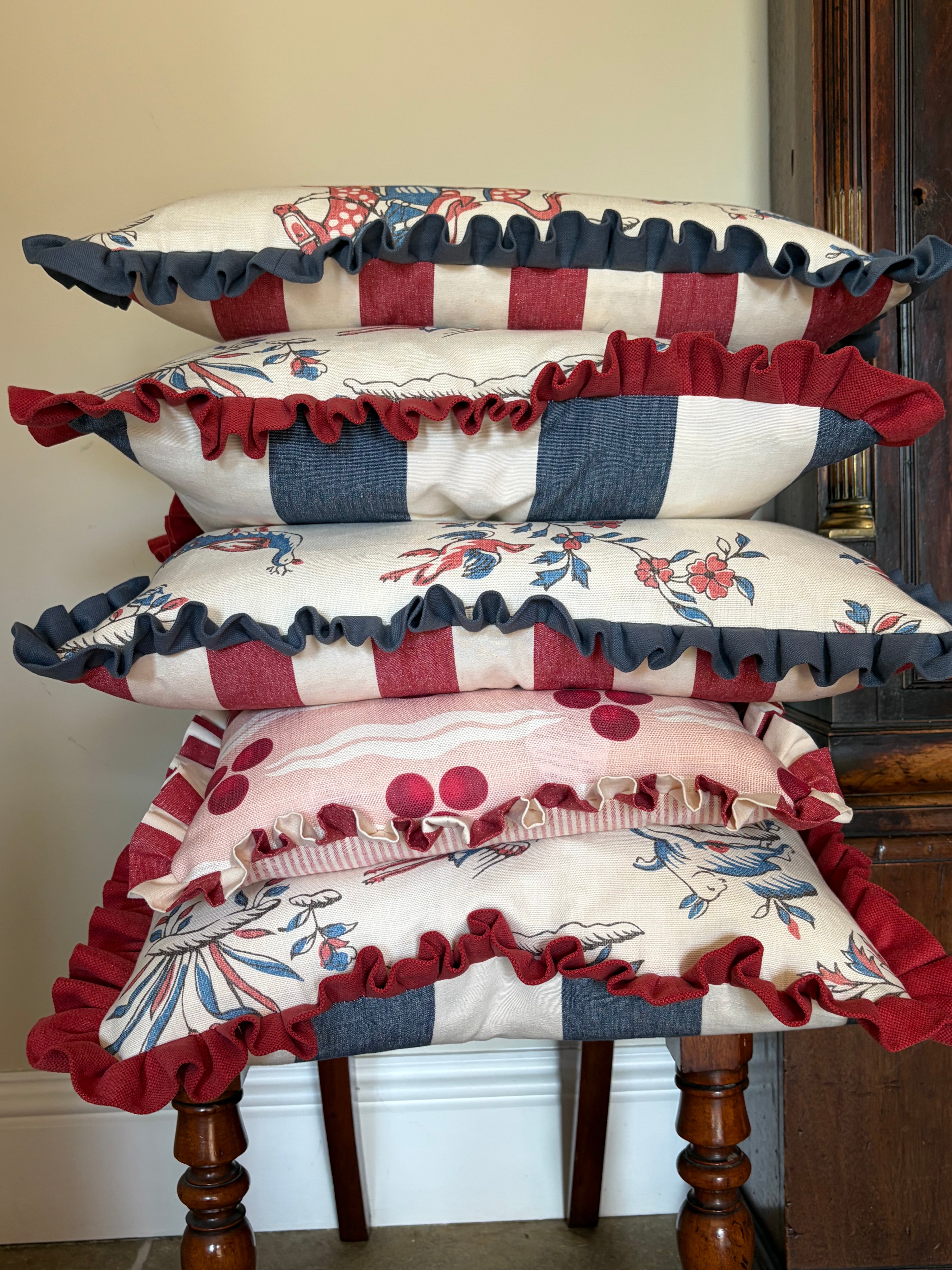 Titley & Marr Red & Blue cushion